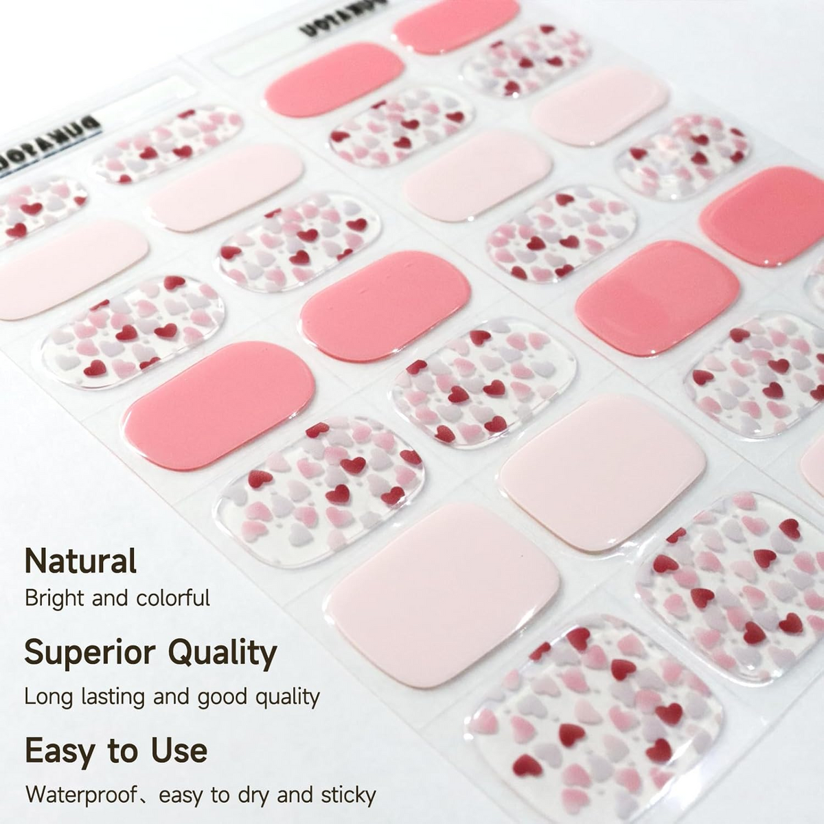 DUKASOU Gel Nail Stickers -Naked Powder