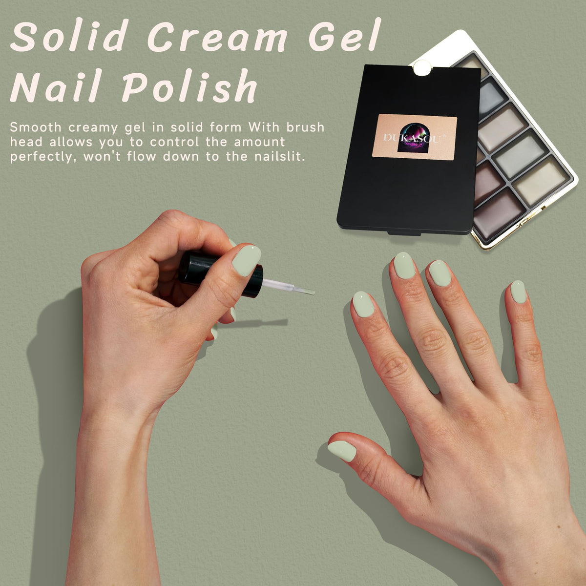 Aurora Iceland - 9 Shades in 1 Solid Cream Nail Gel Polish Set
